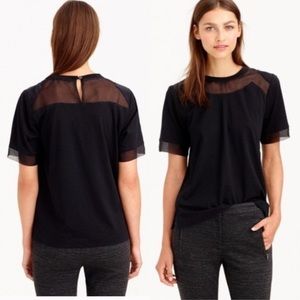 JCrew Silk Panel Blouse